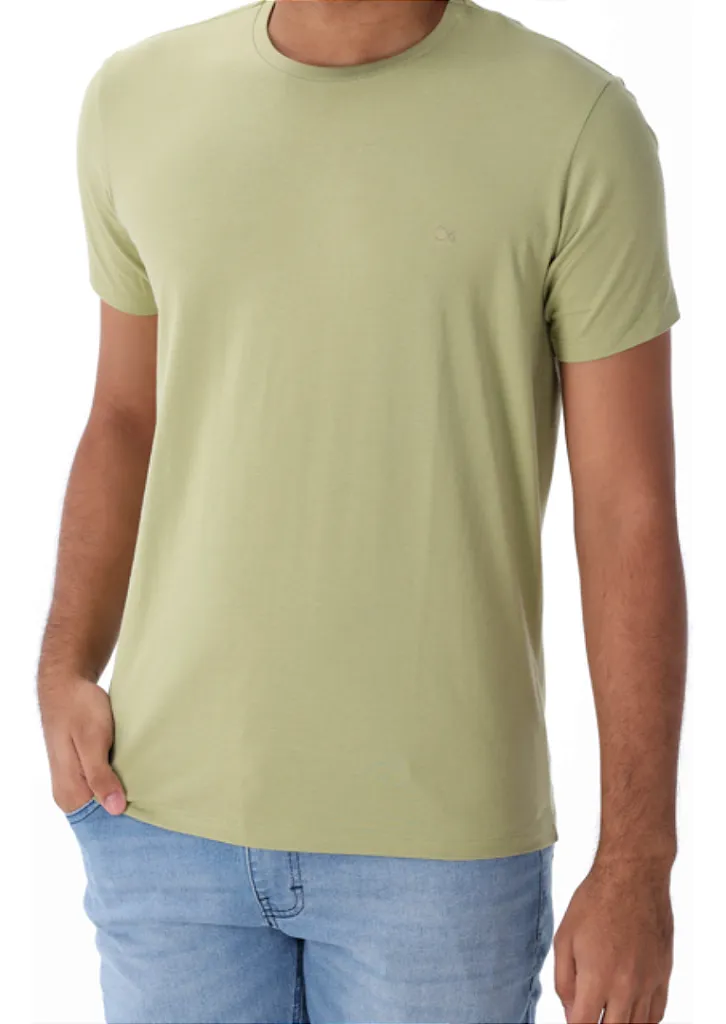 Camiseta Masculina Básica Slim Ogochi 100% Algodão Tam. GG