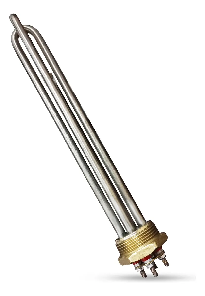 Resistencia Inox 316 5000w 220v Rosca 1.1/4 Com Bulbo