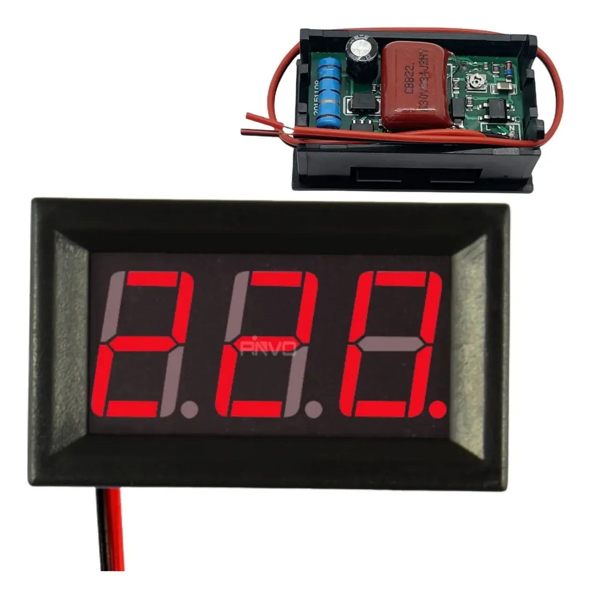 Voltímetro Digital Lcd 30-500v Medidor Tensão 110v 220v Ac