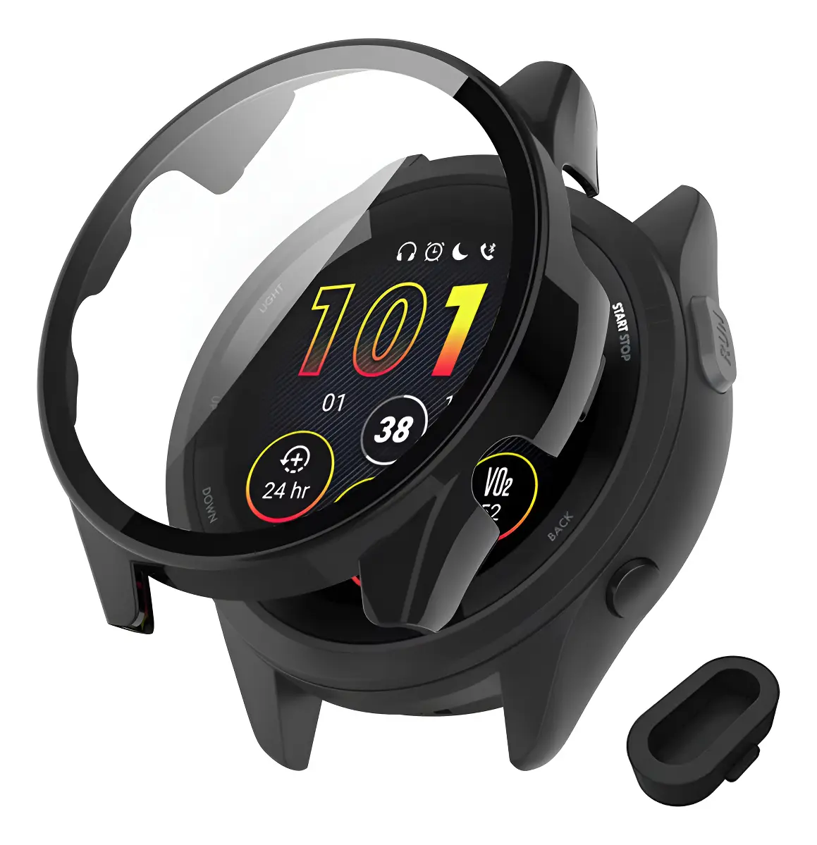 Capa Case + Plug Compatível Com Garmin 265 46mm Ou 265s 42mm