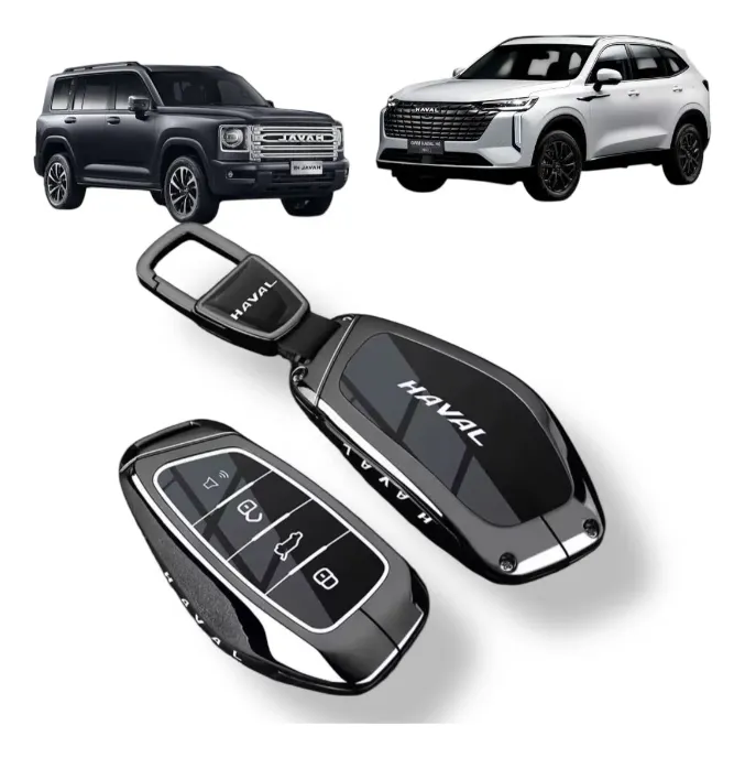 Capa e Chaveiro p/ Chave Gwm Haval H9 H6 2026 Gt 2026 Metal