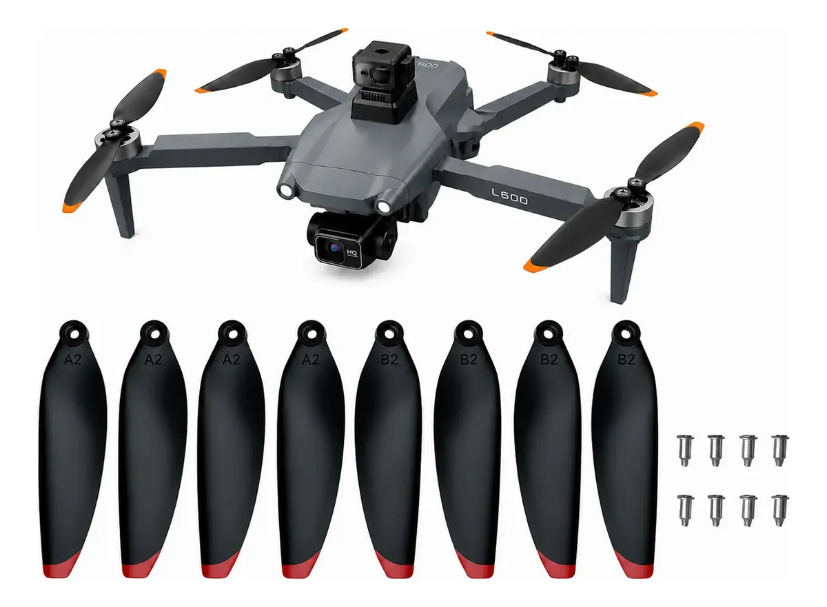 Kit 8 Hélices + Parafusos Para Drone L600 Pro / Max