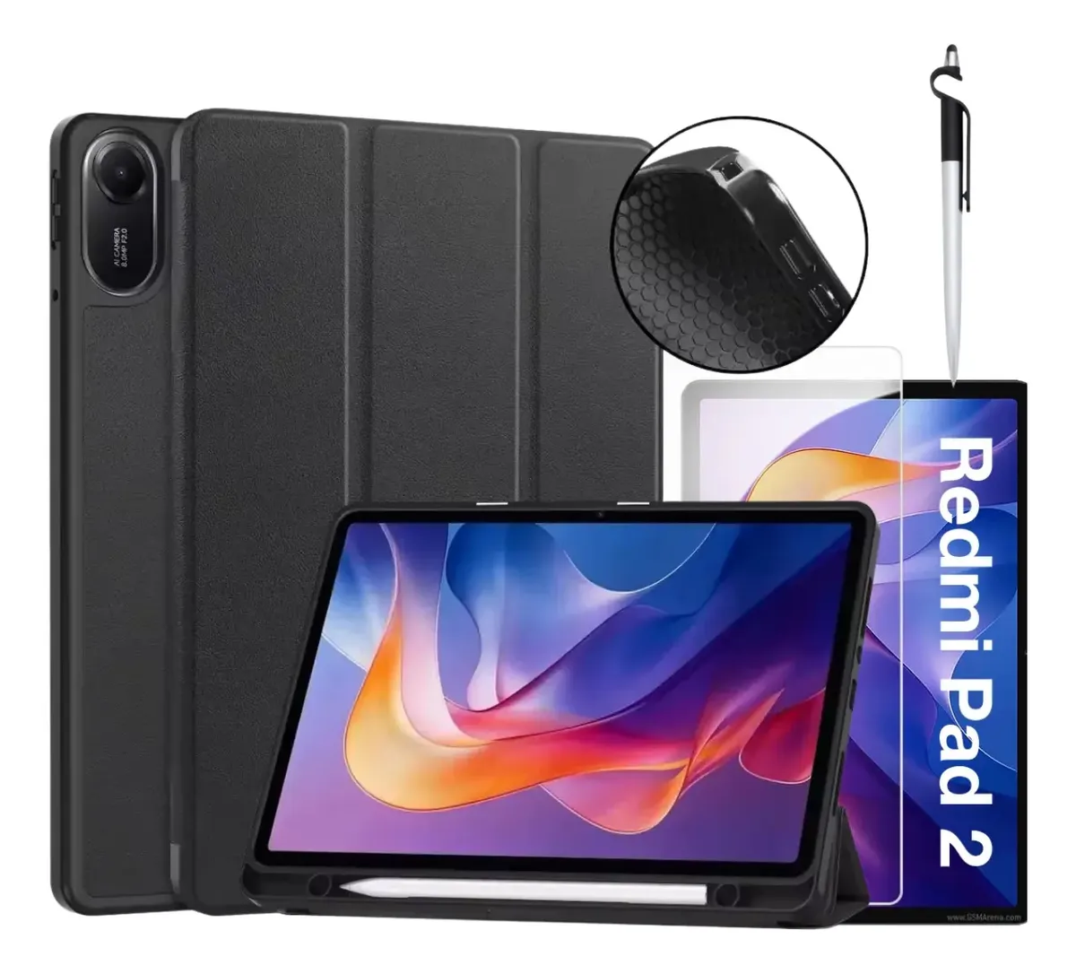 Capa p/ Xiaomi Redmi Pad 2 11" c/ Película e Caneta