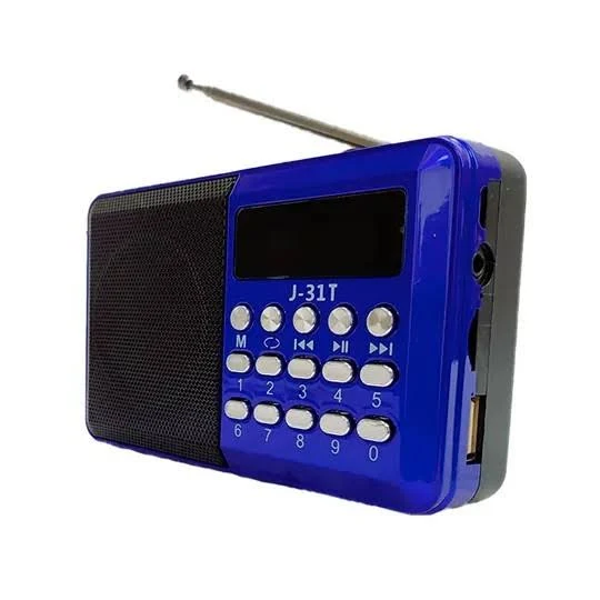 Radio Portatil Retro Bluetooth Som Fm Bateria Recarregavel